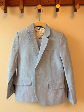 H&M Pale Blue Boys Suit Set - Coat and Pants